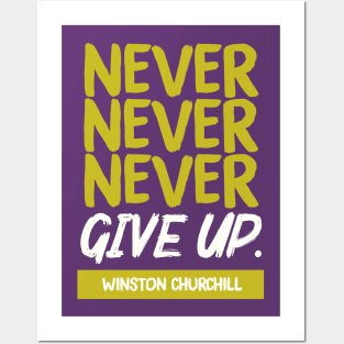 Churchill quote Posters and Art